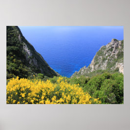 Kleurrijke kust poster