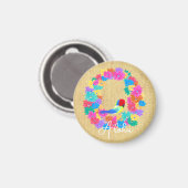 Kleurrijke Kust Rustieke Vogel 'Aloha'  Magneet (Voorkant / Achterkant)