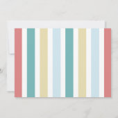 Kleurrijke kuststrook van Birthday Kaart (Achterkant)