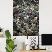 Kleurrijke kuststruik in de zomer poster (Thuiskantoor)