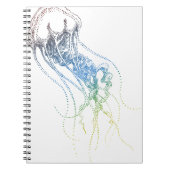 kleurrijke kwal notitieboek (Voorkant)