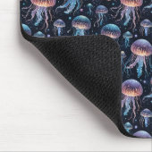 Kleurrijke kwal Ocean Mousepad – grillig Zee Muismat (Hoek)