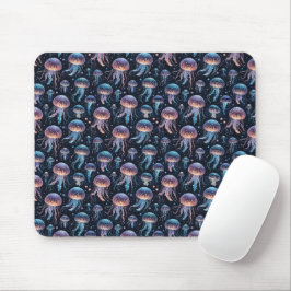 Kleurrijke kwal Ocean Mousepad – grillig Zee Muismat