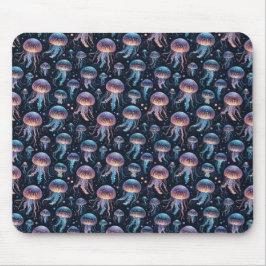 Kleurrijke kwal Ocean Mousepad – grillig Zee Muismat