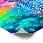 Kleurrijke kwal   poster (Hoek)