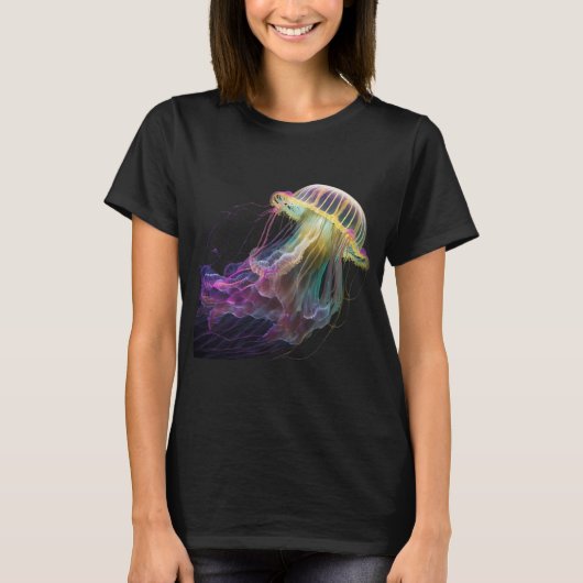 Kleurrijke kwal t-shirt (Voorkant)