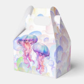 Kleurrijke Kwallen en Bubbels Meisje Baby shower Bedankdoosjes (Achterkant)