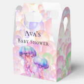 Kleurrijke Kwallen en Bubbels Meisje Baby shower Bedankdoosjes (Geopend)