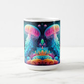 Kleurrijke kwallen en koraalriffen koffiemok (Center)