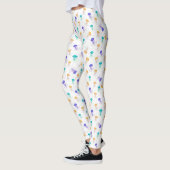 Kleurrijke kwalpatroon leggings (Links)