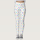 Kleurrijke kwalpatroon leggings (Voorkant)