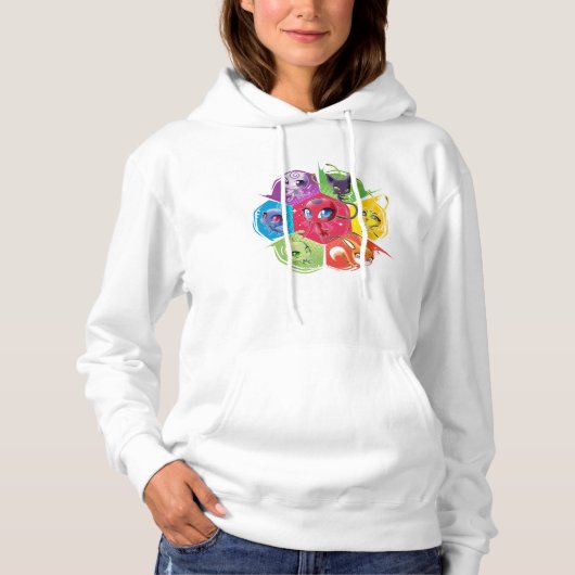 Kleurrijke Kwamis Hoodie (Voorkant)
