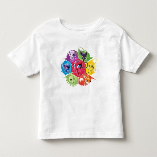 Kleurrijke Kwamis Kinder Shirts (Voorkant)