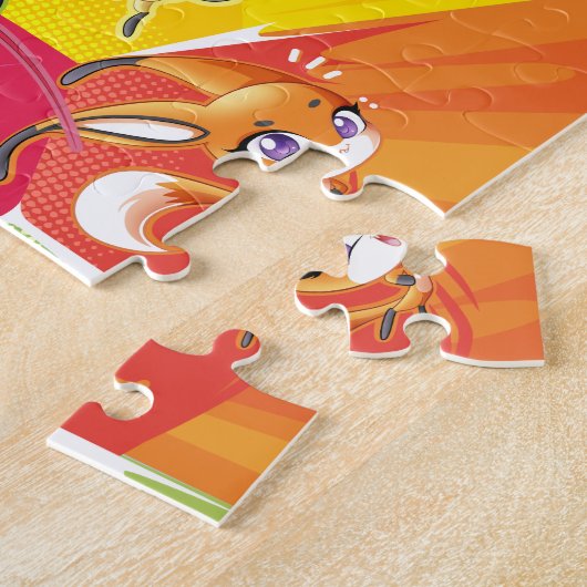 Kleurrijke Kwamis Legpuzzel (Zijkant)