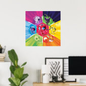 Kleurrijke Kwamis Poster (Thuiskantoor)