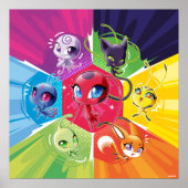 Kleurrijke Kwamis Poster (Voorkant)