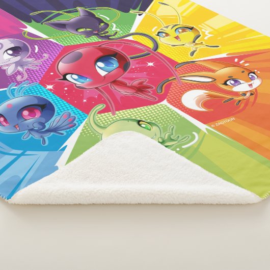 Kleurrijke Kwamis Sherpa Deken (3/4)