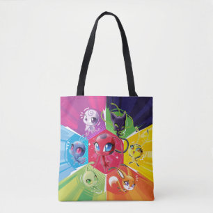 Kleurrijke Kwamis Tote Bag