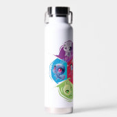 Kleurrijke Kwamis Waterfles (Voorkant)