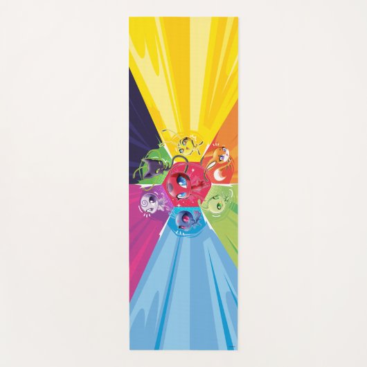 Kleurrijke Kwamis Yogamat (Voorkant)