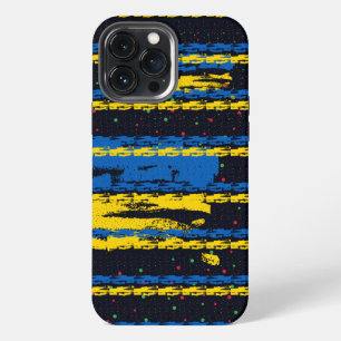 Kleurrijke kwast verf stippen iPhone 13 pro max hoesje