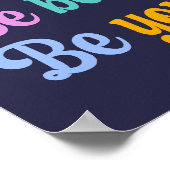 Kleurrijke kwekerij Inspirerend Quote Art Poster (Hoek)