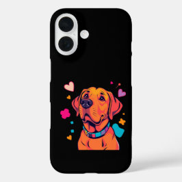 🌟 Kleurrijke Labrador Dog Art iPhone 16 Hoesje