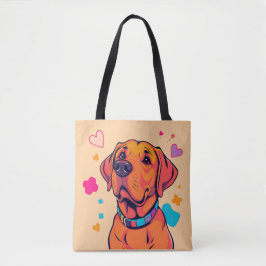 Kleurrijke Labrador Dog Art Tas