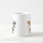 Kleurrijke Labrador Retriever Puppy Pack, Schattig Koffiemok (Center)