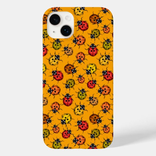 Kleurrijke ladybugs Case-Mate iPhone case (Achterkant)