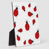 Kleurrijke ladybugs clipkunst fotoplaat (Zijkant)