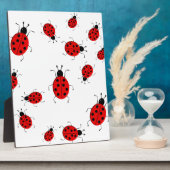 Kleurrijke ladybugs clipkunst fotoplaat (Zijkant)