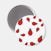 Kleurrijke ladybugs clipkunst magneet (Voorkant / Achterkant)