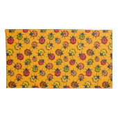 Kleurrijke ladybugs kussensloop (Achterkant-Rechts)