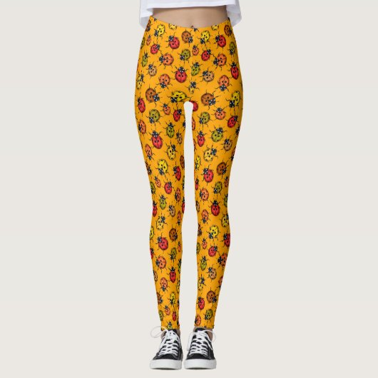 Kleurrijke ladybugs leggings (Voorkant)