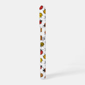 Kleurrijke ladybugs op wit iPhone 16 hoesje (Linkerkant)