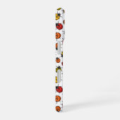 Kleurrijke ladybugs op wit iPhone 16 hoesje (Rechterkant)