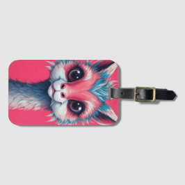 Kleurrijke lama Fun & Quirky Bagagelabel