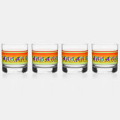 Kleurrijke Lamassu Drinkware Set Whisky Glas (Links)
