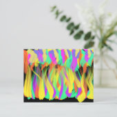 Kleurrijke lampen Moderne Christelijke Abstracte k Briefkaart (Staand voorkant)