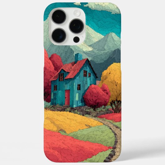 Kleurrijke Landschap Ontwerp Telefoonhoes Case-Mate iPhone Case (Achterkant)