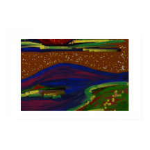 Kleurrijke Landschap Poster Art