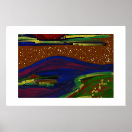 Kleurrijke Landschap Poster Art