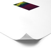 Kleurrijke Landschap Poster Art (Hoek)