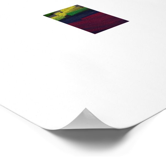 Kleurrijke Landschap Poster Art (Hoek)