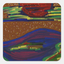 Kleurrijke Landschap Sticker Set