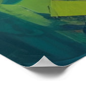 Kleurrijke landschapskunst op het platteland poster (Hoek)