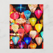 Kleurrijke lantaarns briefkaart (Voorkant)