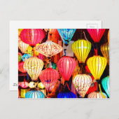 Kleurrijke lantaarns briefkaart (Voorkant / Achterkant)