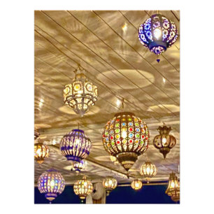 Kleurrijke Lantaarns - Marrakech, Marokko Foto Afdruk